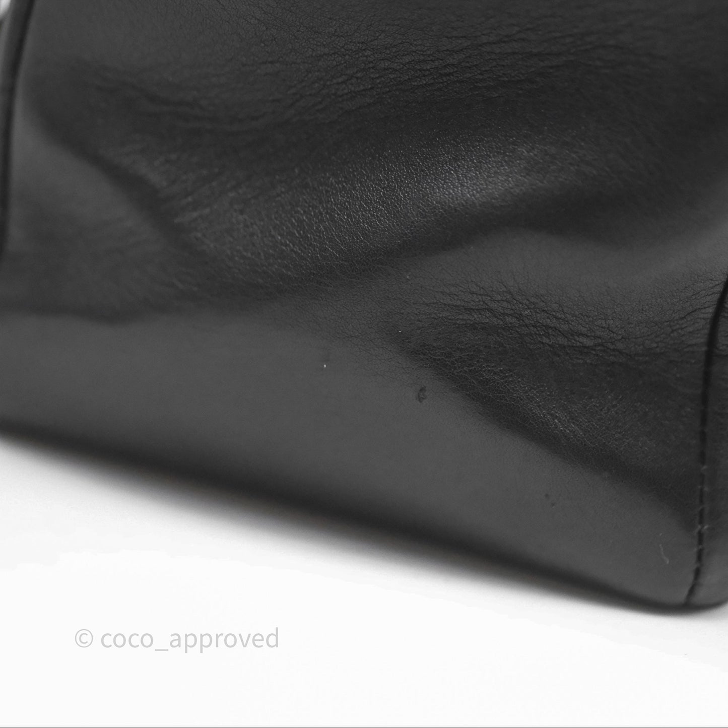 Chanel Vintage Maxi Quilted CC Flap Bag Black Lambskin Gold Hardware