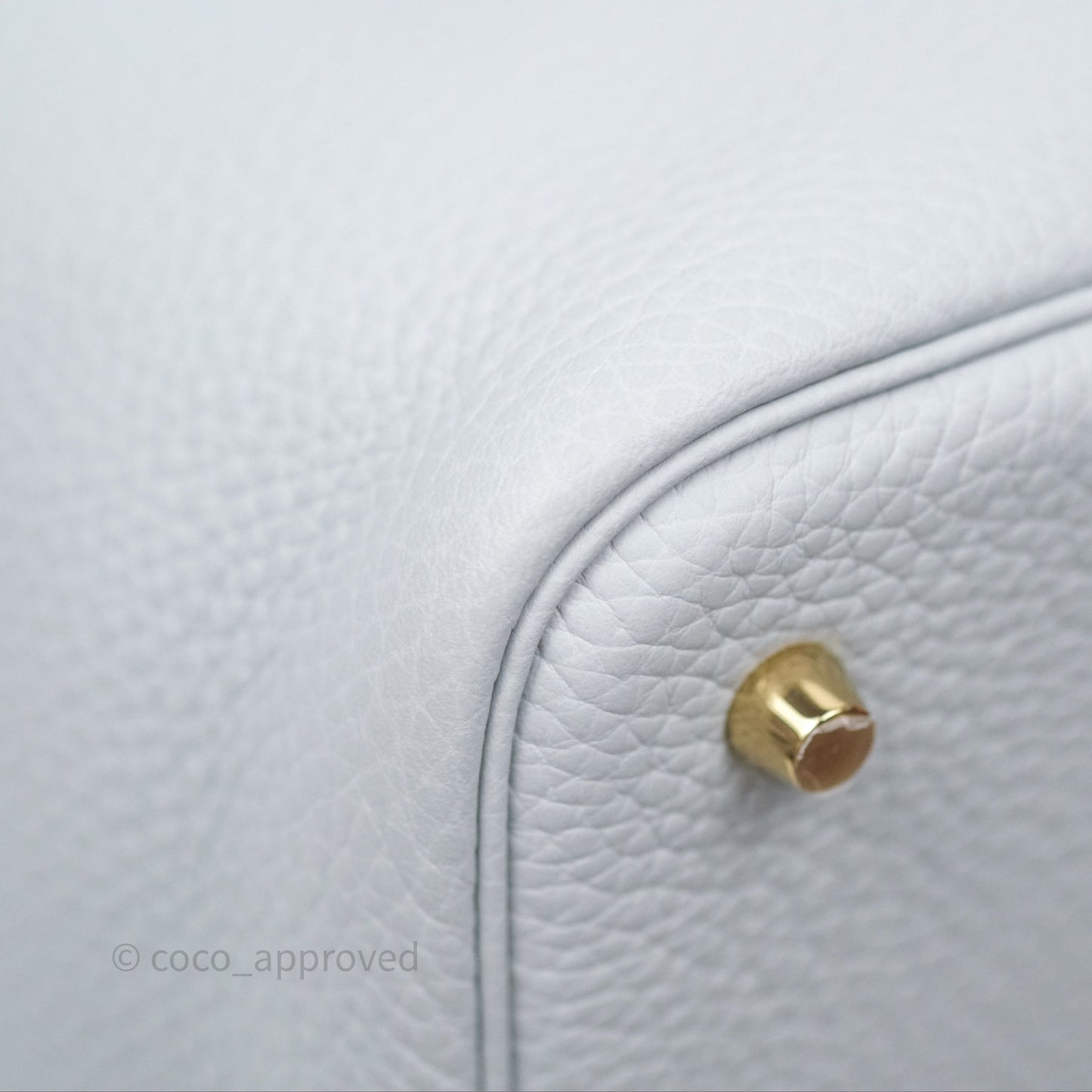 Hermès Picotin Lock 22 Bleu Pale 08 Clemence Gold Hardware