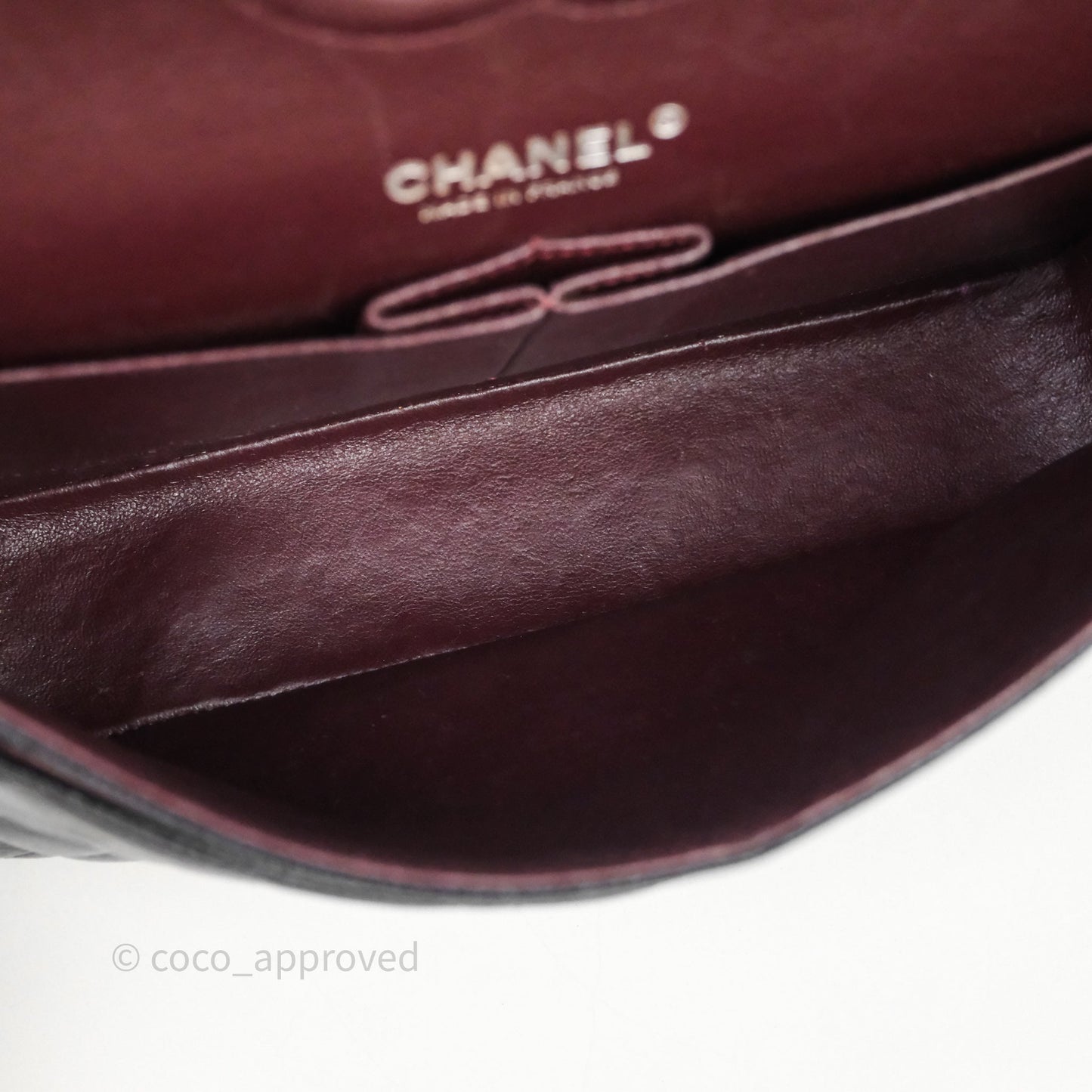 Chanel Classic M/L Medium Flap Quilted Black Caviar Silver Hardware