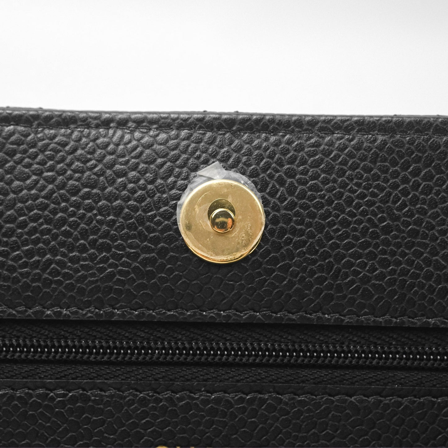 Chanel Quilted Classic Wallet On Chain WOC Black Caviar Gold Hardware