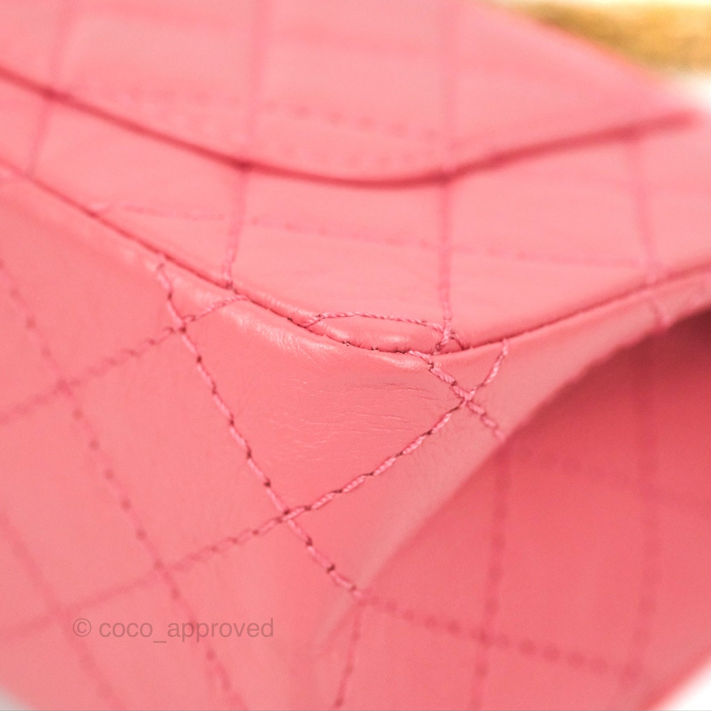 Chanel Mini Reissue 224 Pink Aged Calfskin Aged Gold Hardware