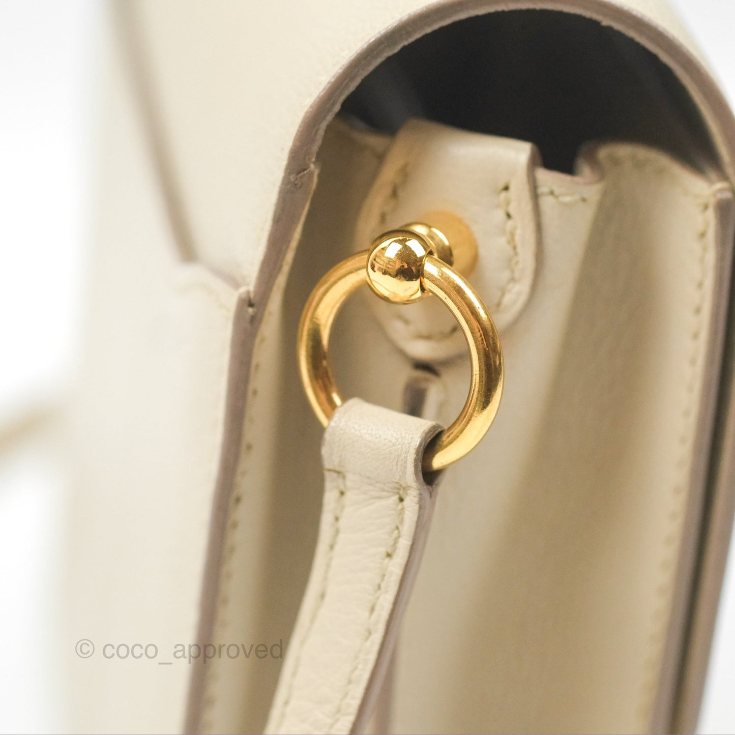 Hermès Roulis Mini 18 Beton Evercolor Gold Hardware