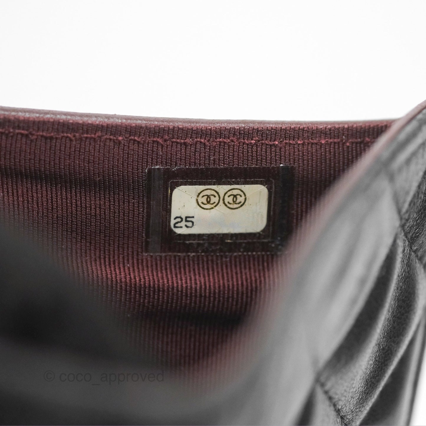Chanel Classic Quilted Long Wallet Black Lambskin Silver Hardware