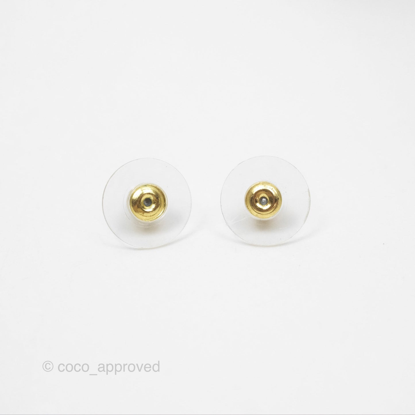 Chanel CC Logo Enamel Pink/ Black Drop Earrings 23C