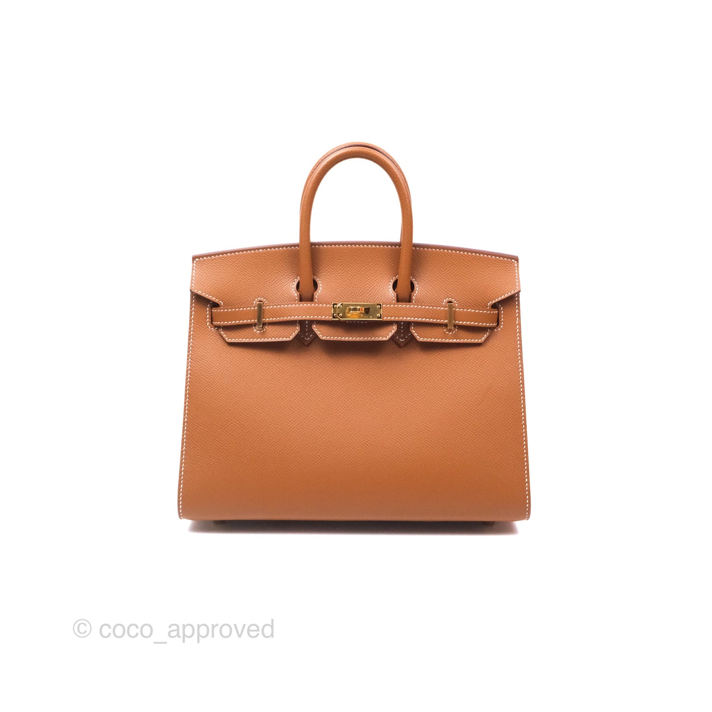 Hermes Birkin 25 Sellier Gold 37 Epsom Gold Hardware