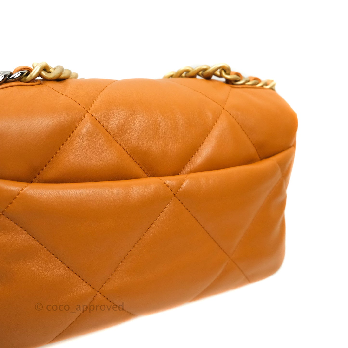 Chanel 19 Small Caramel Brown Mixed Hardware 21A