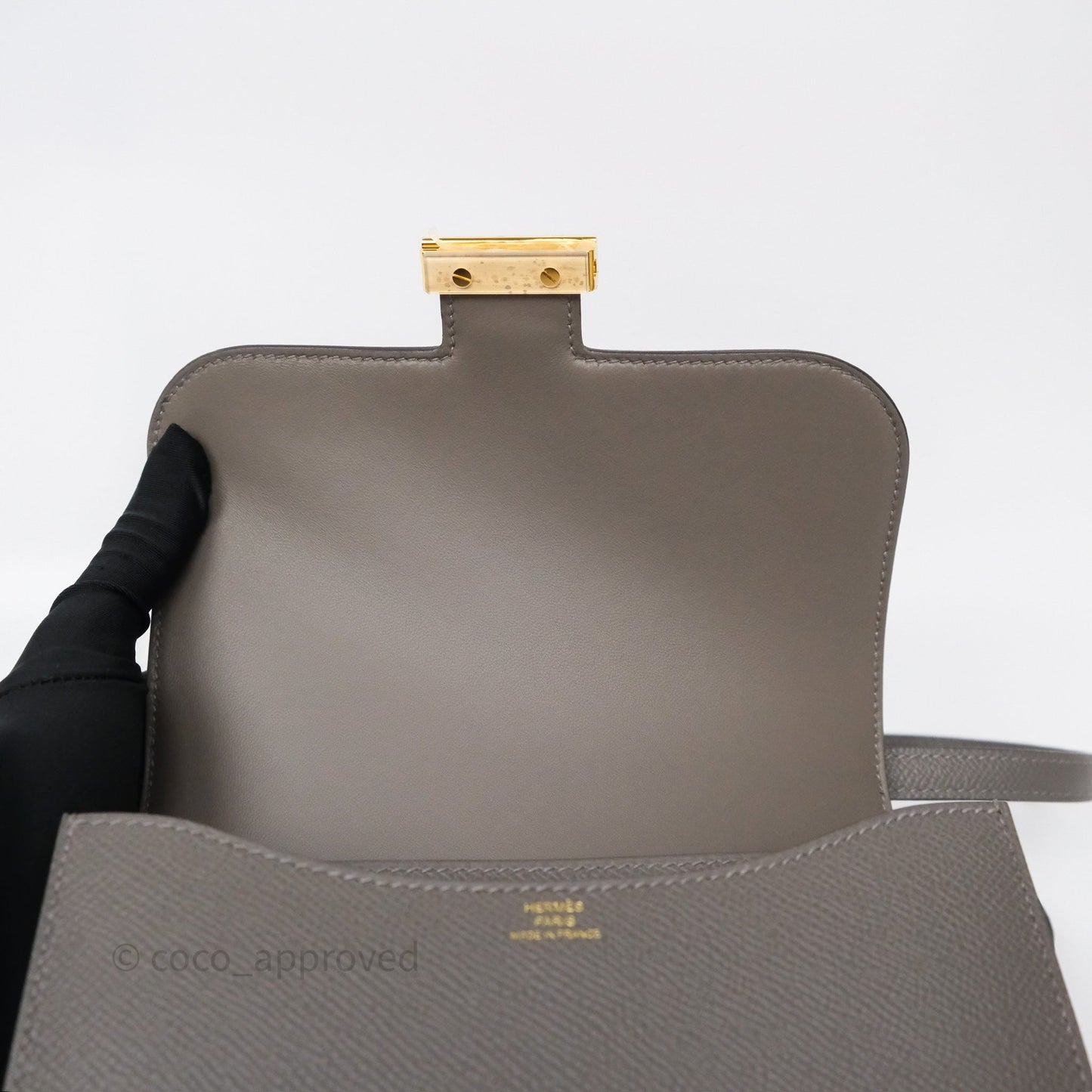 Hermès Constance III Mini Veau Epsom 0L Gris Meyer Gold Hardware
