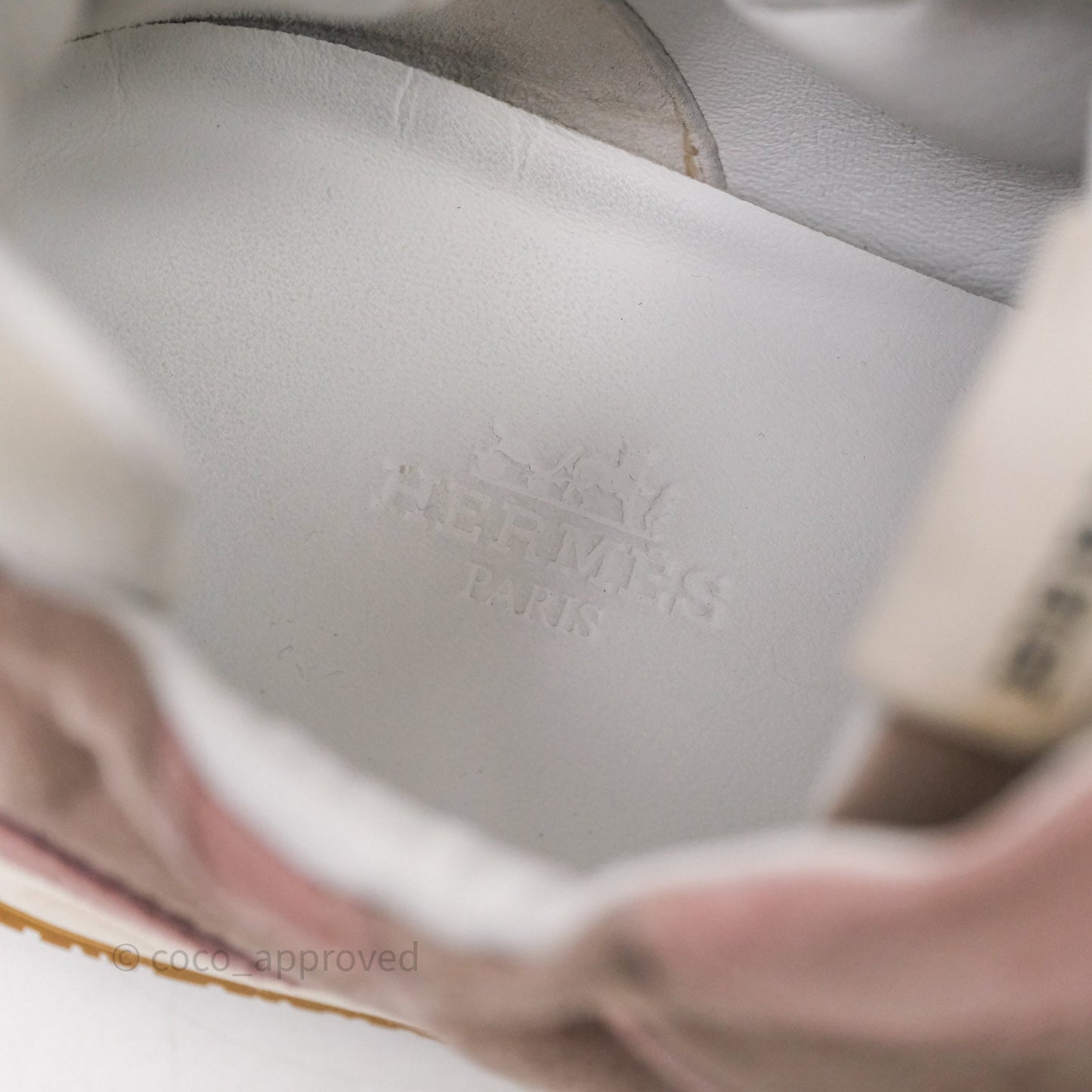Hermès Jet Sneaker Rose Cancan /Rose Aquarelle Size 38