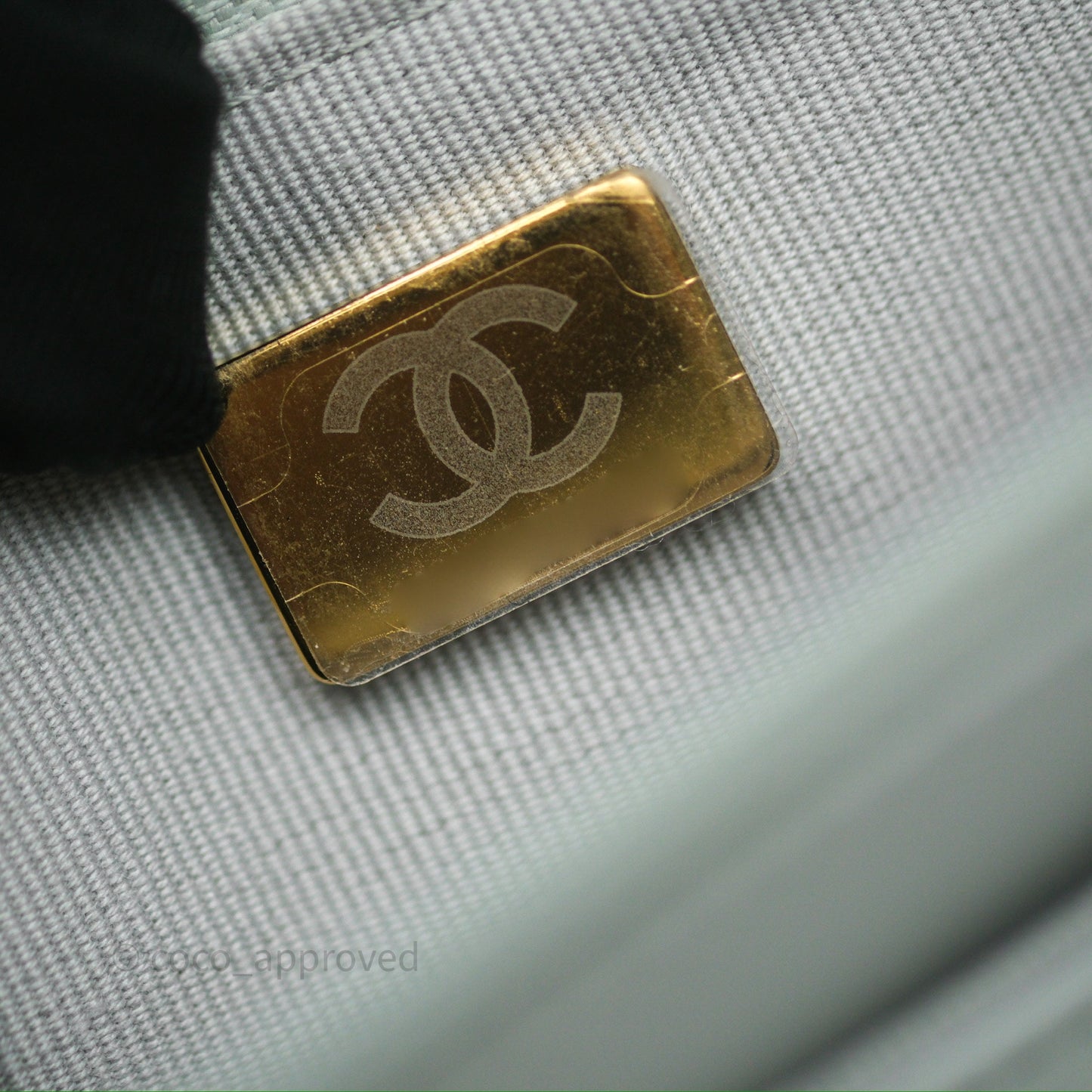 Chanel Classic Quilted Wallet on Chain WOC Grey Lambskin Gold Hardware