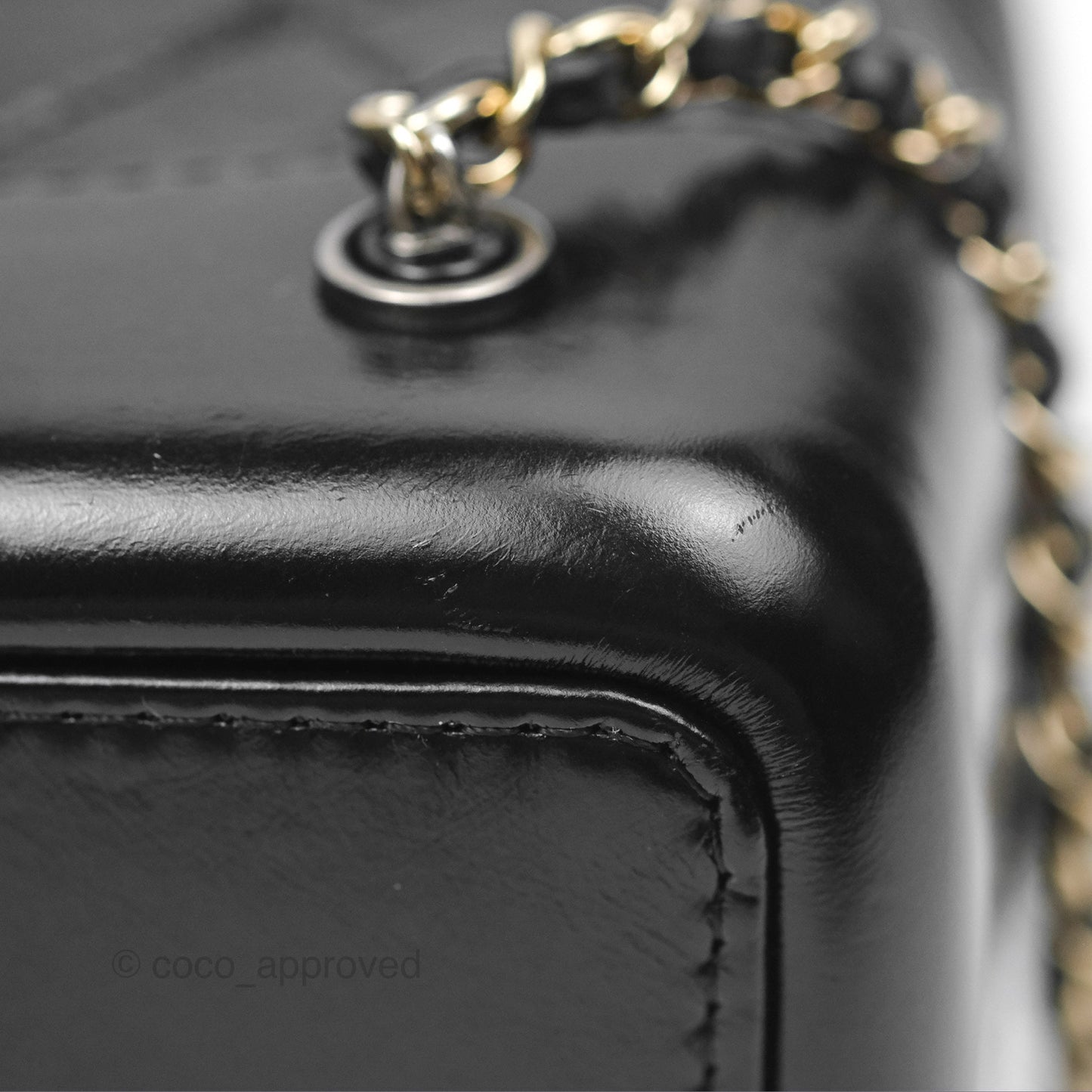 Chanel Small Gabrielle Backpack Black Aged Calfskin