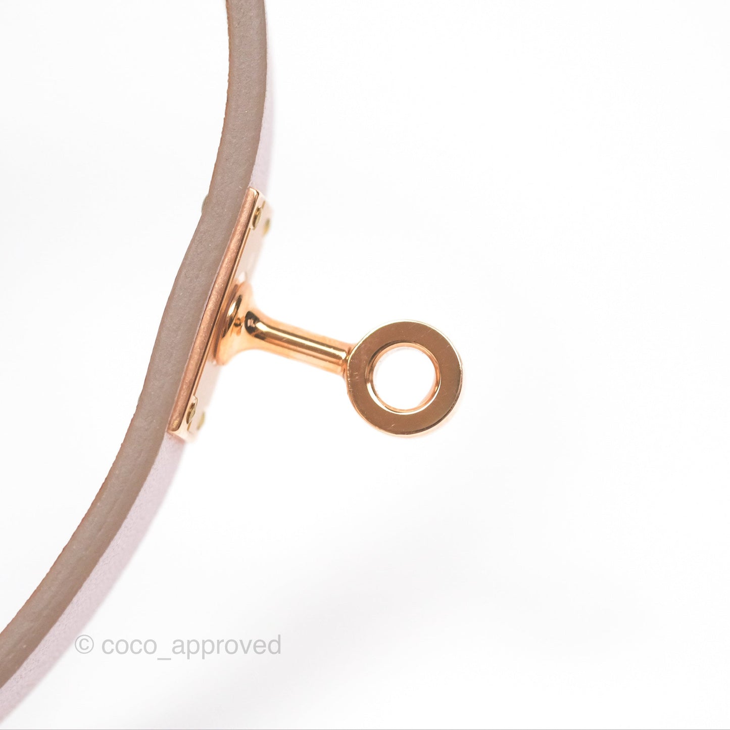 Hermès Kelly Double Tour Bracelet Rose Swift Gold Hardware