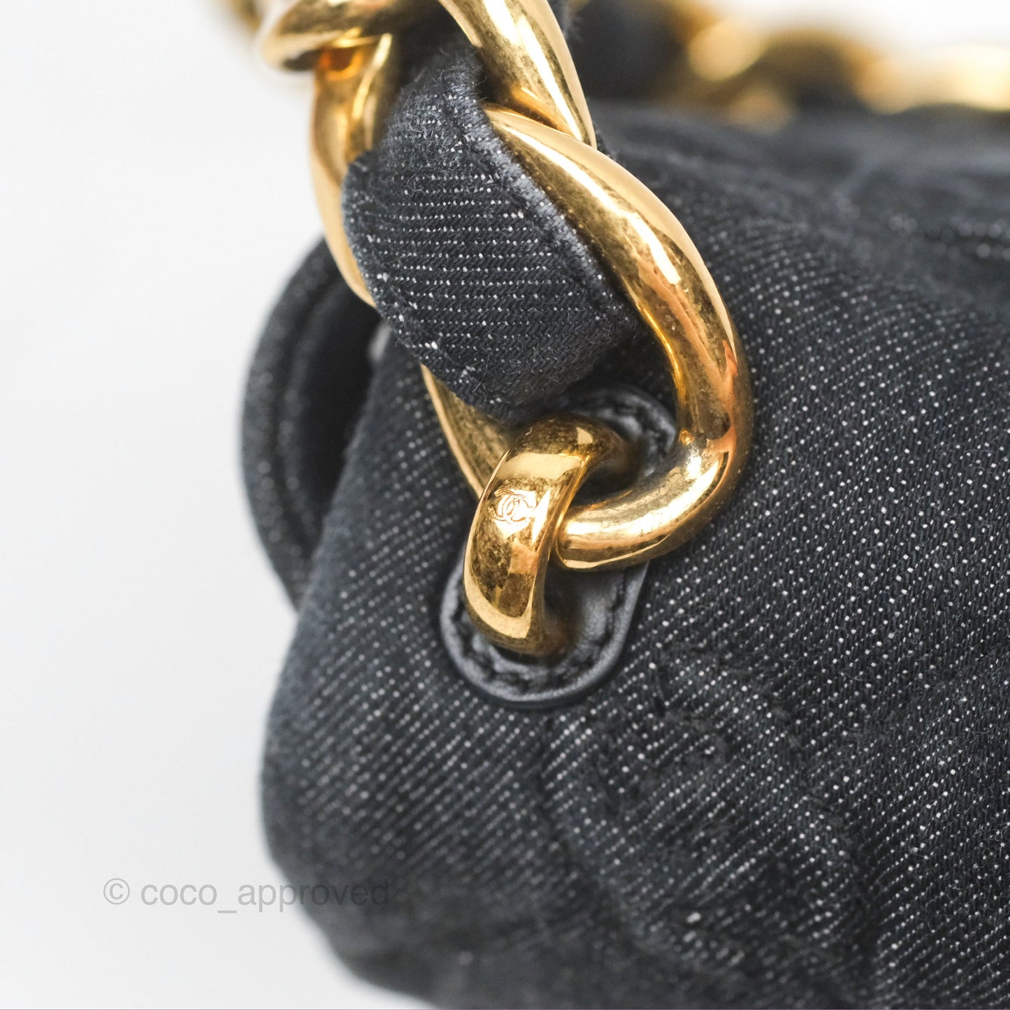 Chanel Medium Funky Town Flap Denim Aged Gold Hardware 22S