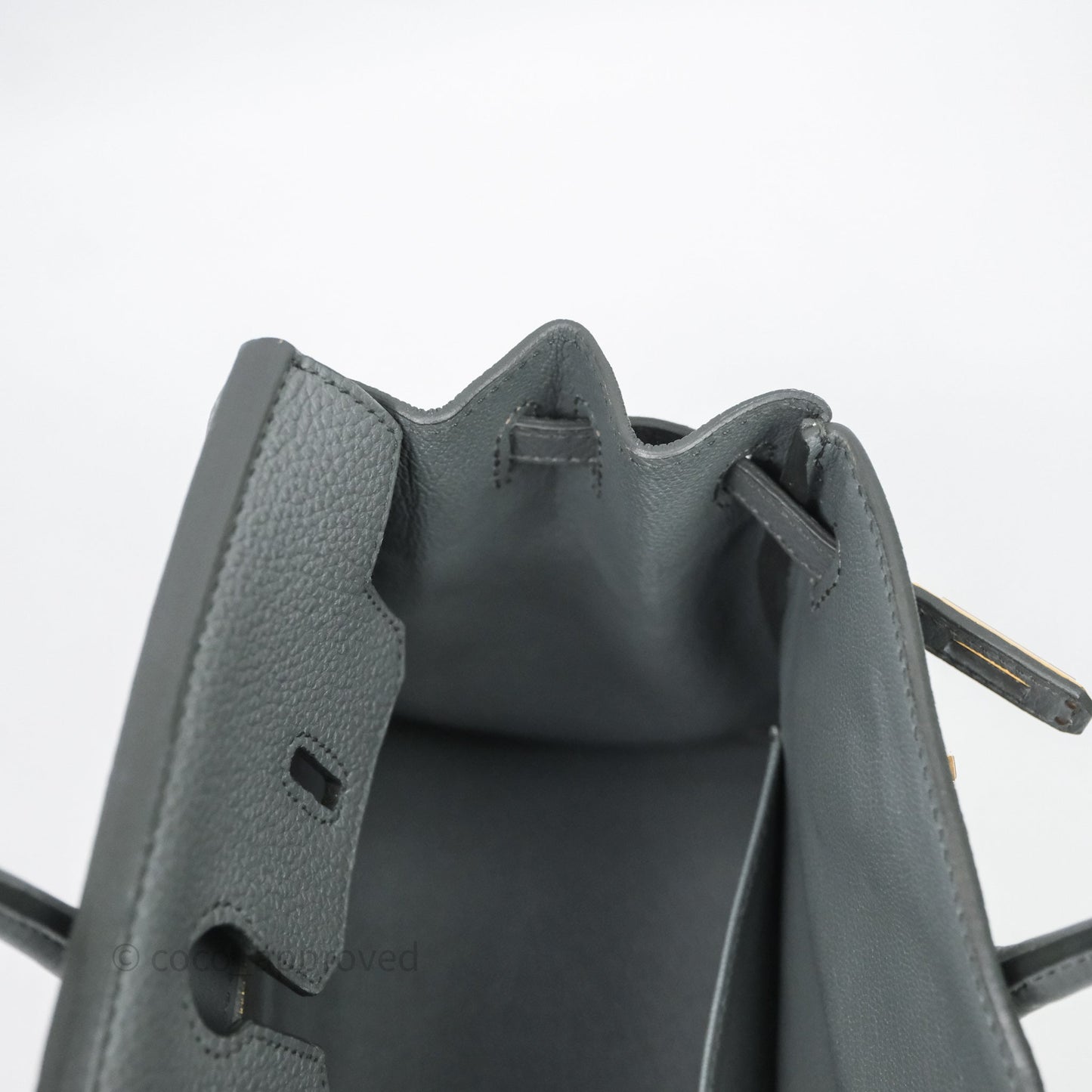 Hermes Birkin 25 Vert Amande Togo Gold Hardware