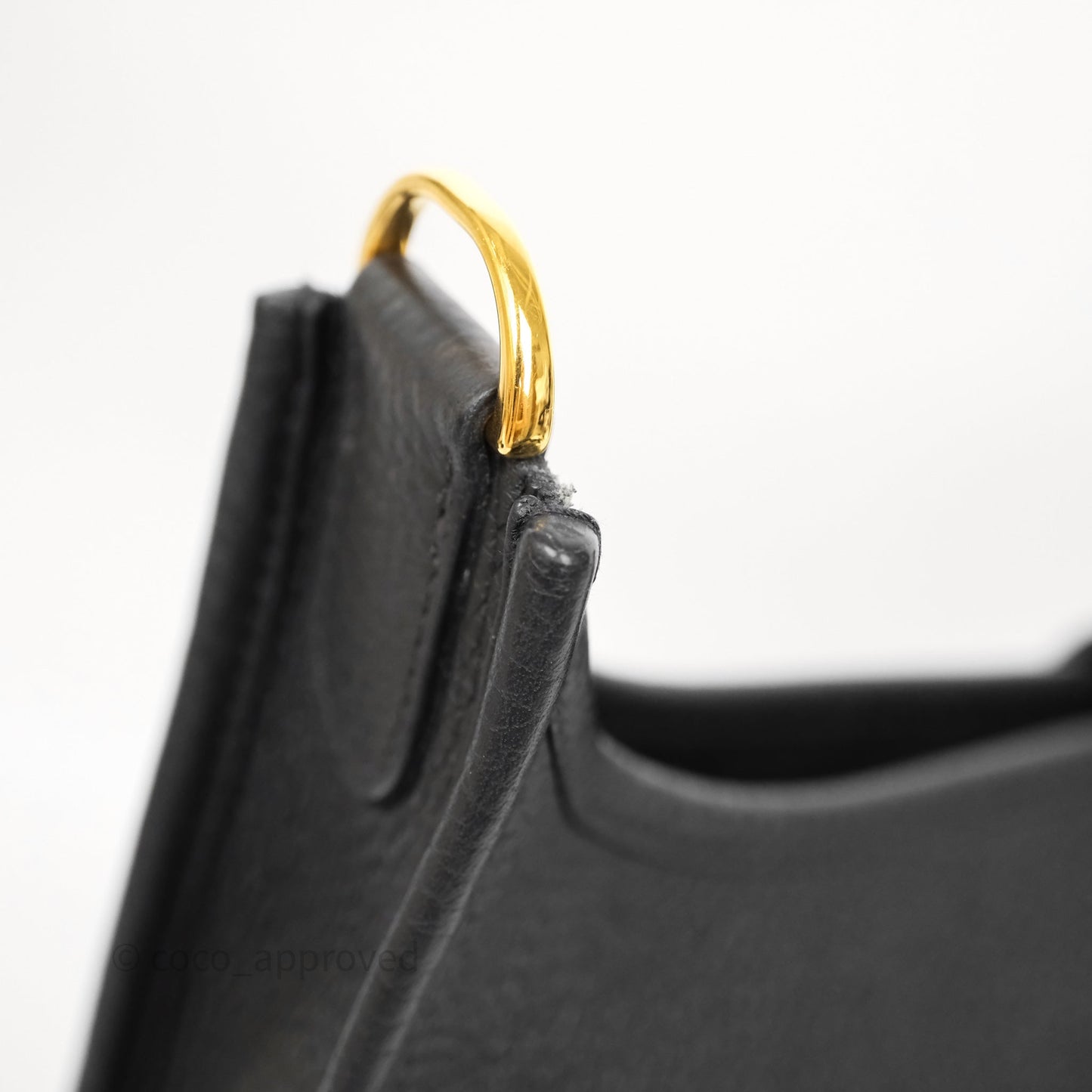 Hermes Evelyne III 29 Black Clemence Gold Hardware