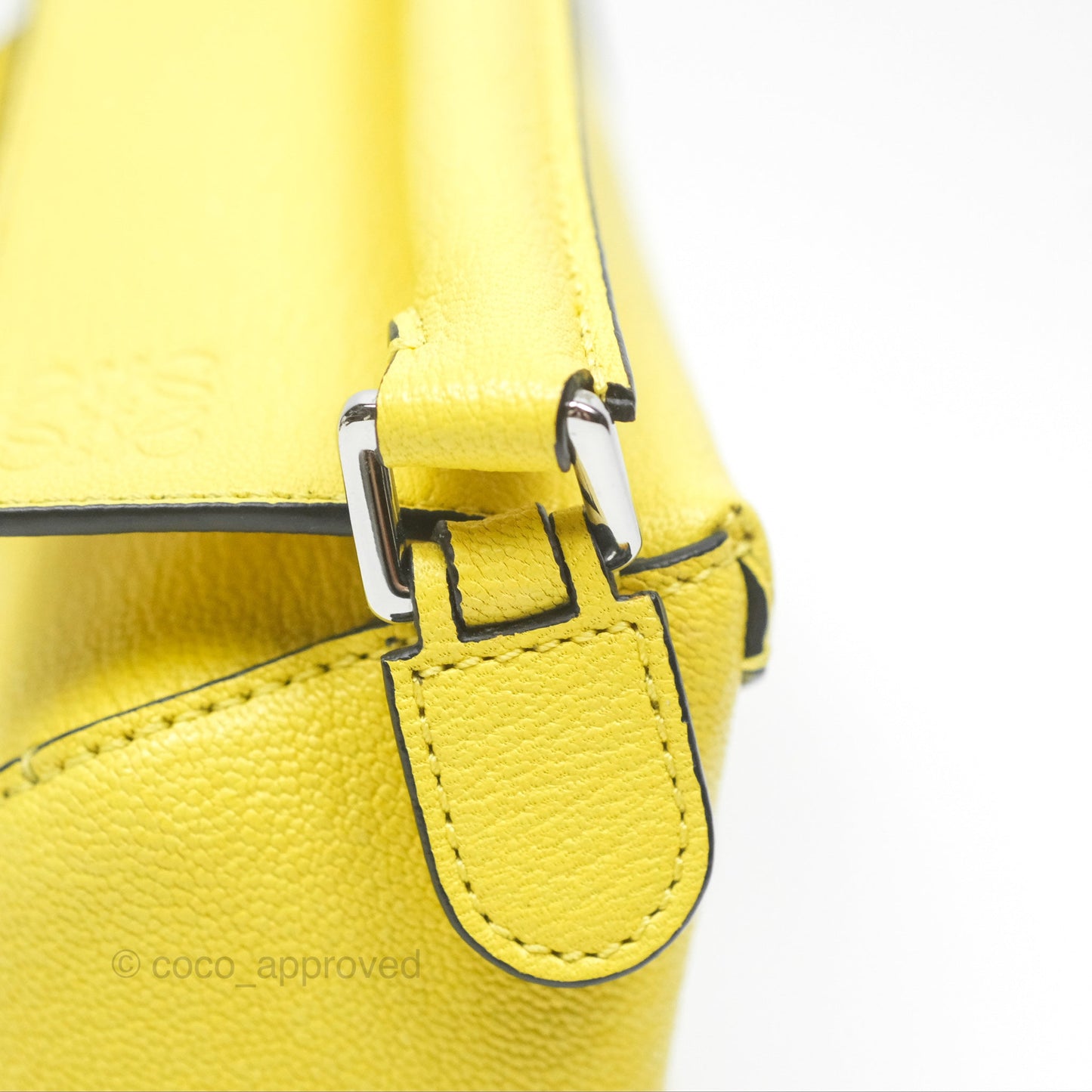 Loewe Mini Puzzle Edge Bag Yellow Calfskin