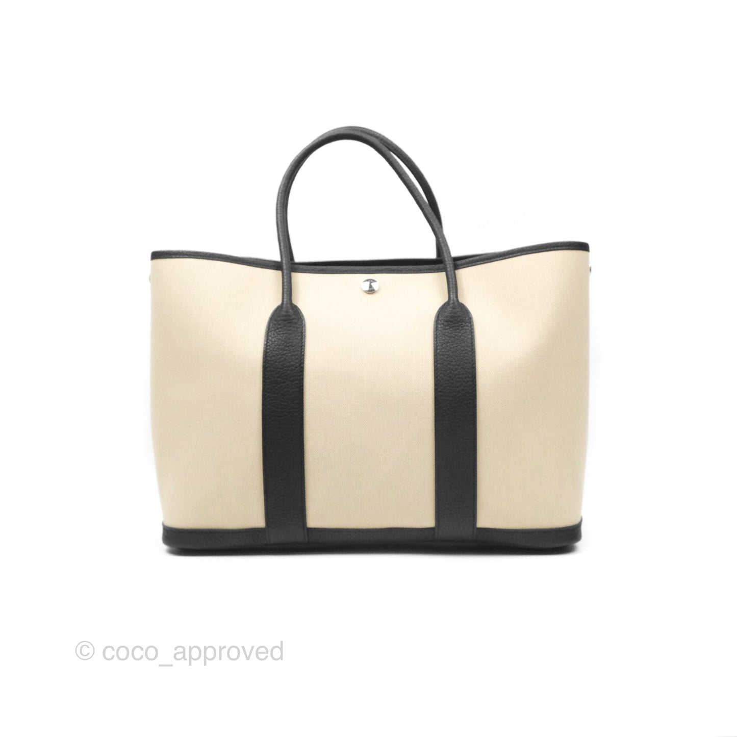 Hermès Garden Party 36 Noir 89 Canvas