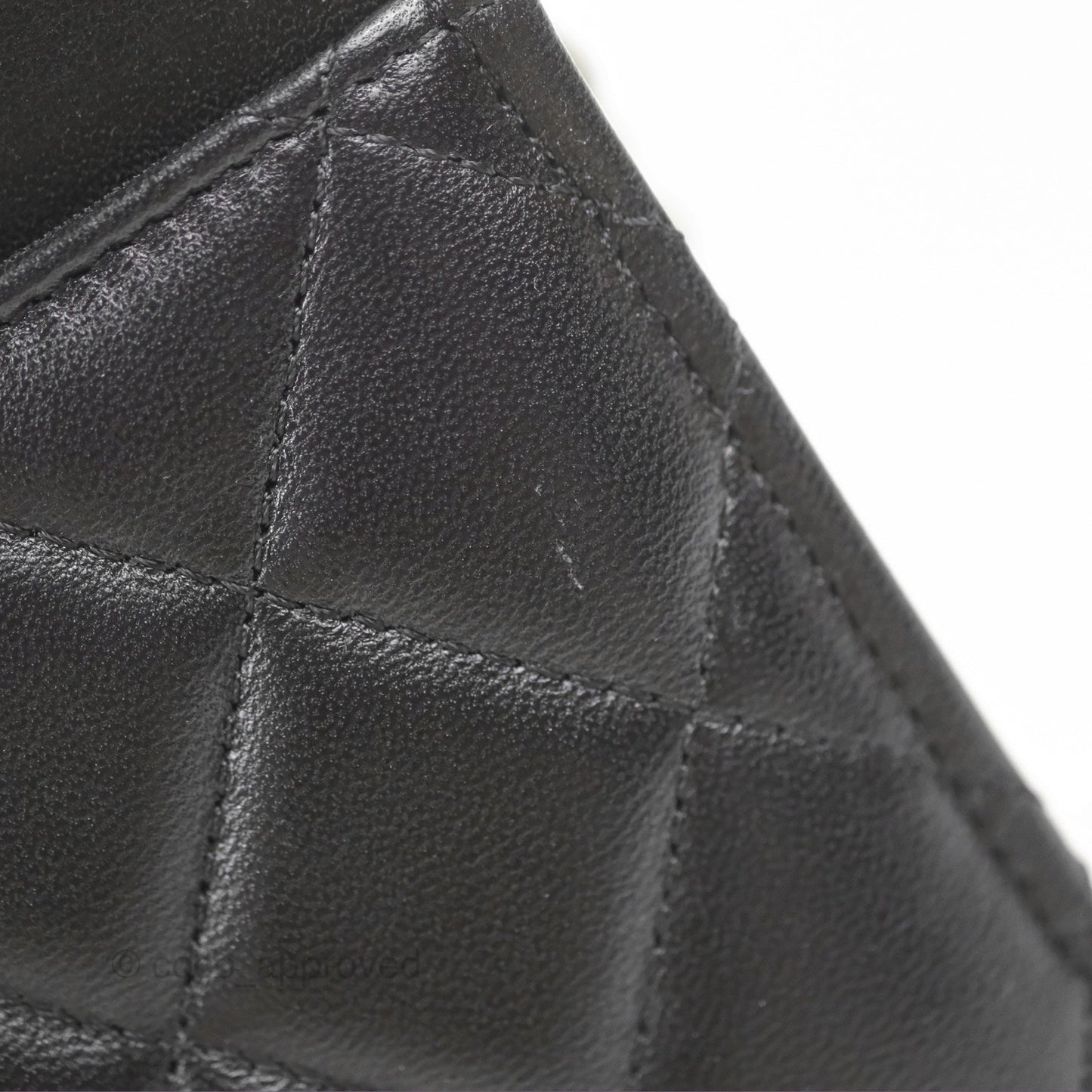 Chanel Classic Quilted Wallet on Chain WOC Black Lambskin Gold Hardware