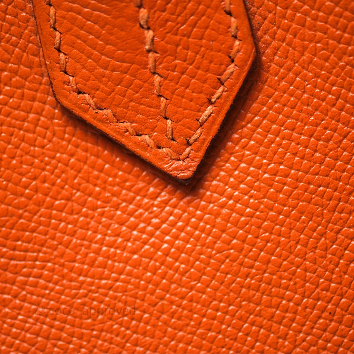 Hermès Birkin 30 Retourne Orange Epsom Palladium Hardware