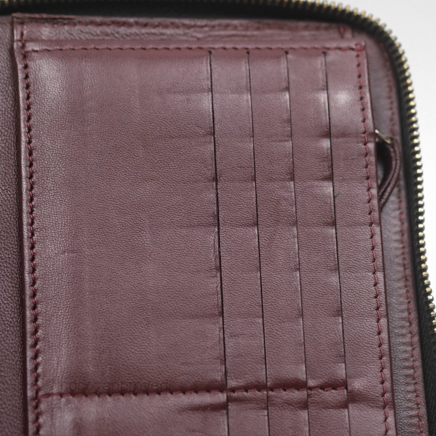Chanel Zip Around Organiser Wallet Black Lambskin Gold Hardware