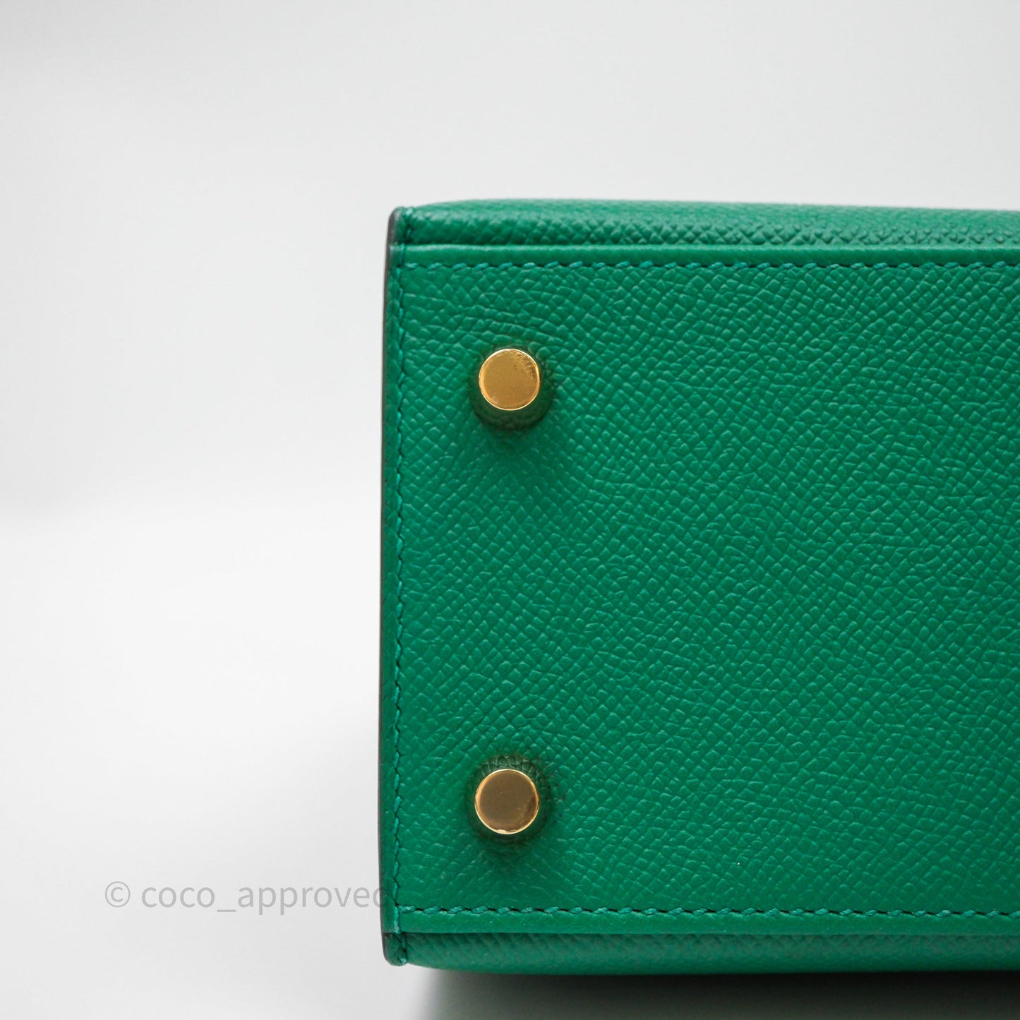 Hermes Kelly 25 Sellier Vert Vertigo Epsom Gold Hardware