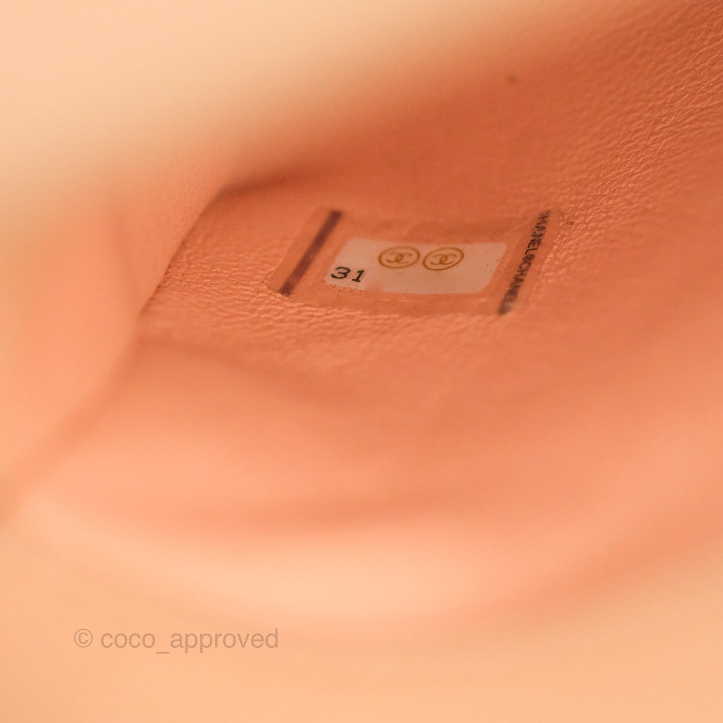 Chanel Mini Coco Handle Quilted Beige Pink Caviar Gold Hardware