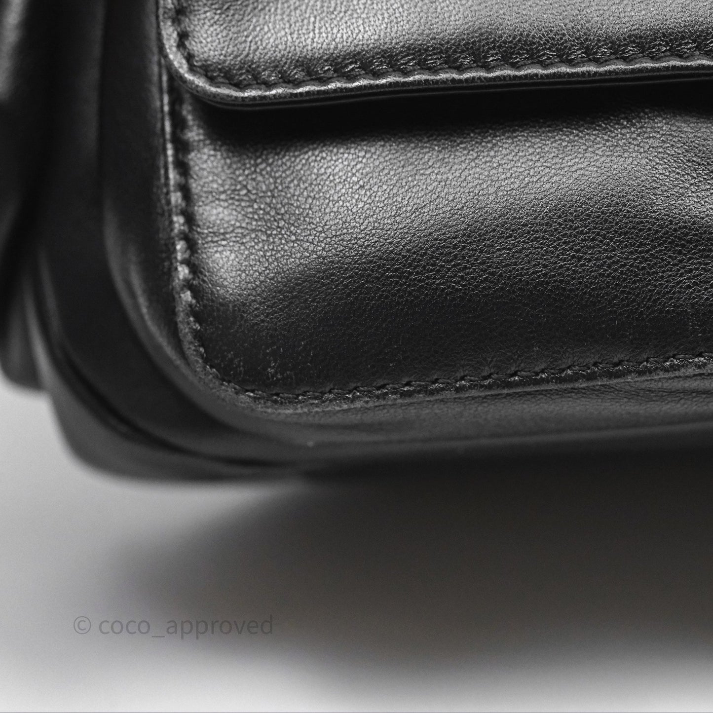 Miu Miu Nappa Leather Pocket Bag Black Lambskin Gold Hardware