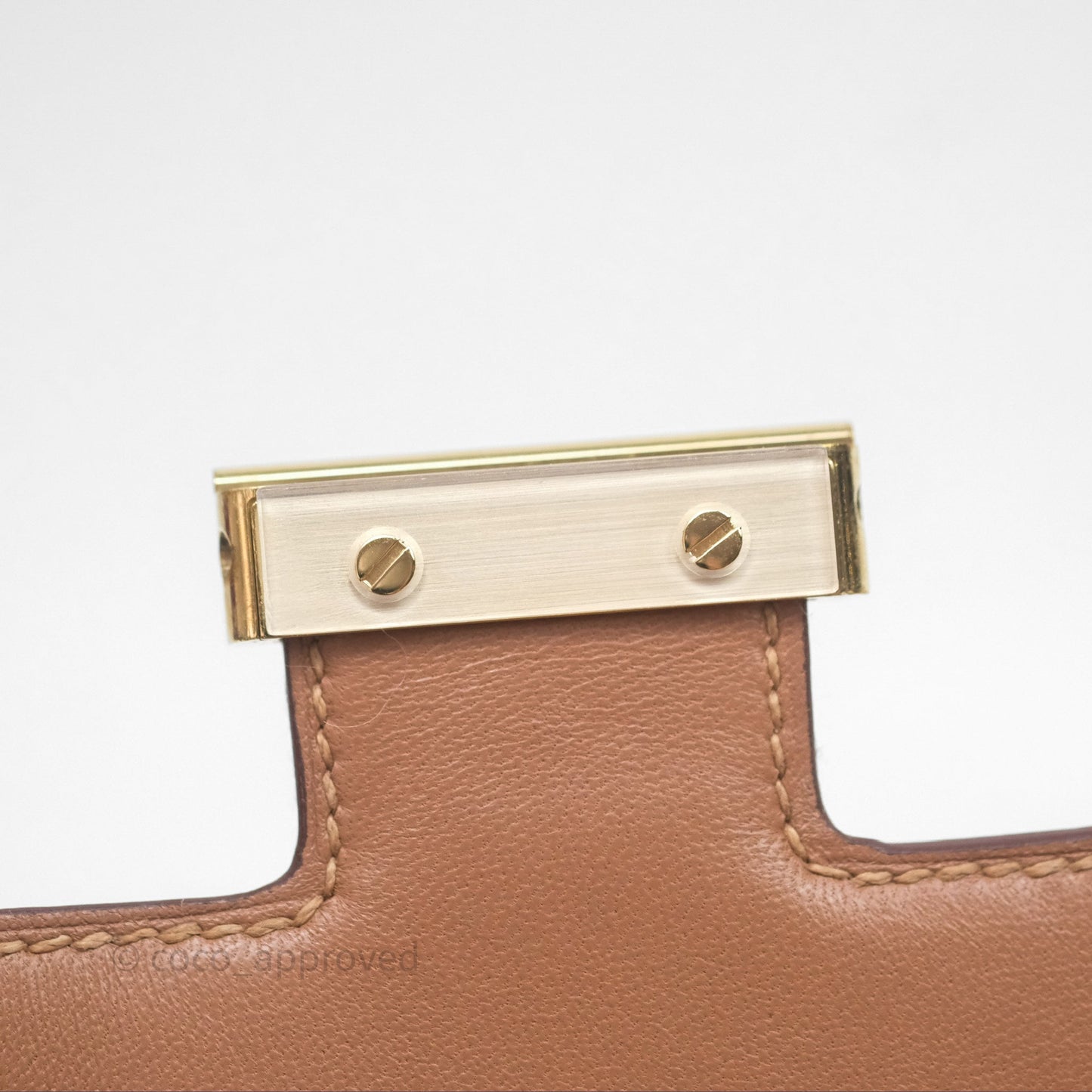 Hermès Constance Mini Quebracho Chevre Gold Hardware