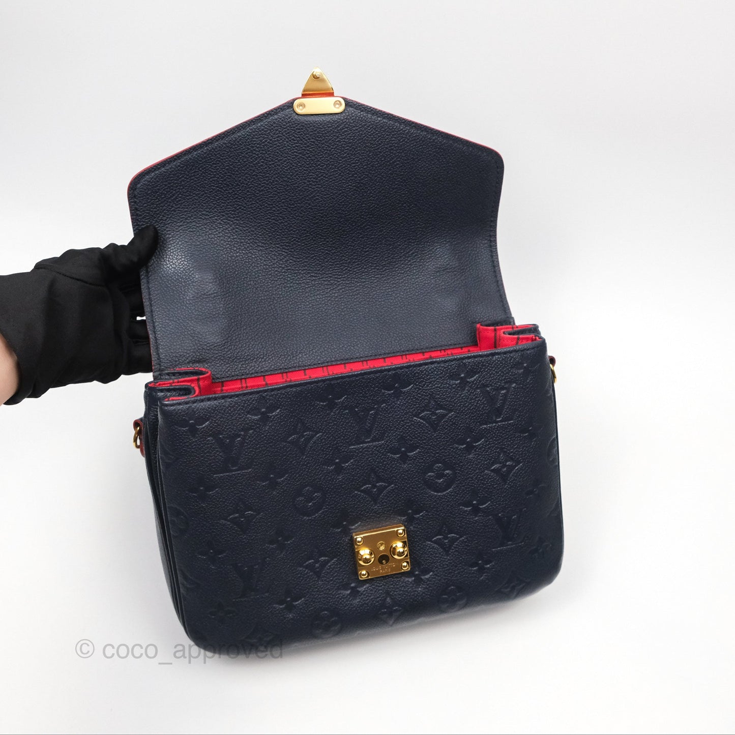 Louis Vuitton Empreinte Pochette Metis Marine Rouge