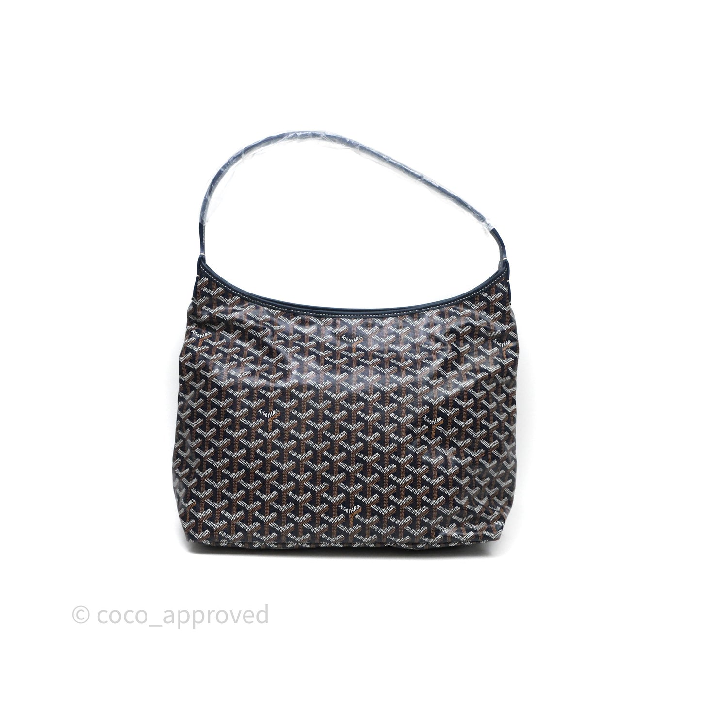 Goyard Bohème Hobo Bag Navy Goyardine Canvas
