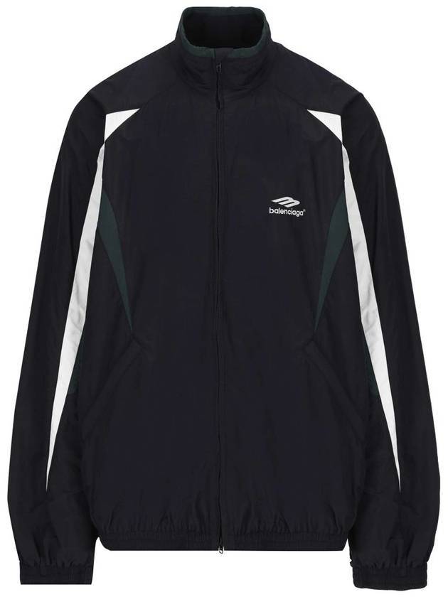 Luxury Balenciaga 3B Sports Icon Track Jacket Black
