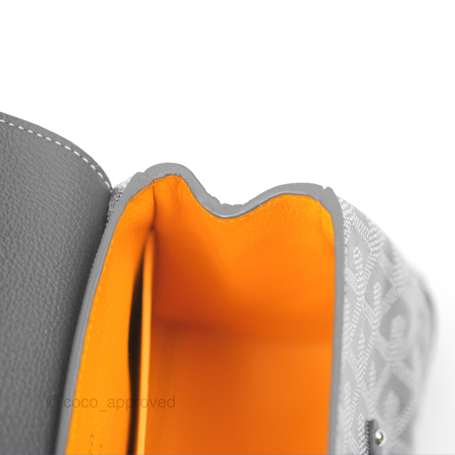 Goyard Saïgon Mini Bag Chevroches Calfskin Grey Silver Hardware