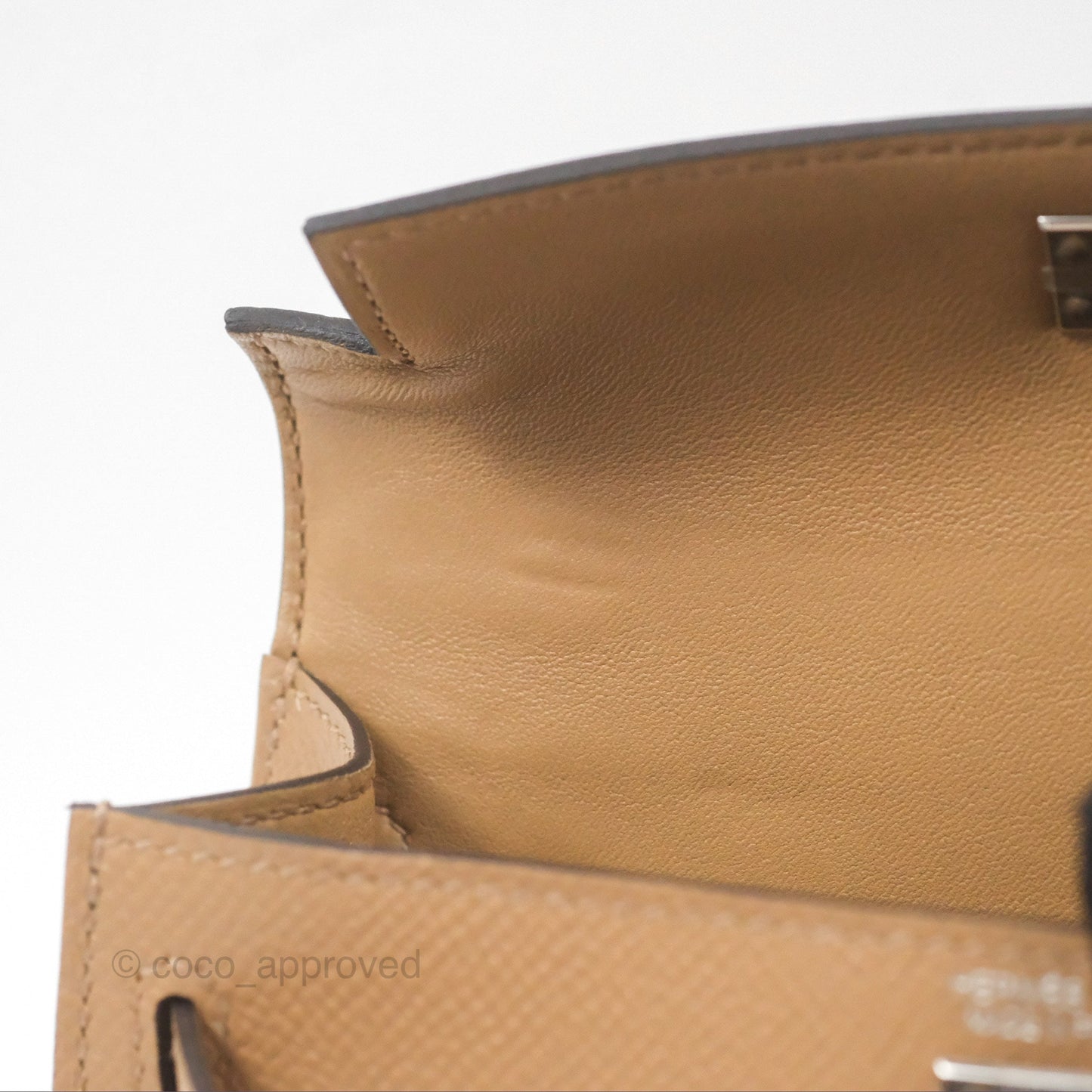 Hermès Mini Kelly II Chai 0M Epsom Palladium Hardware