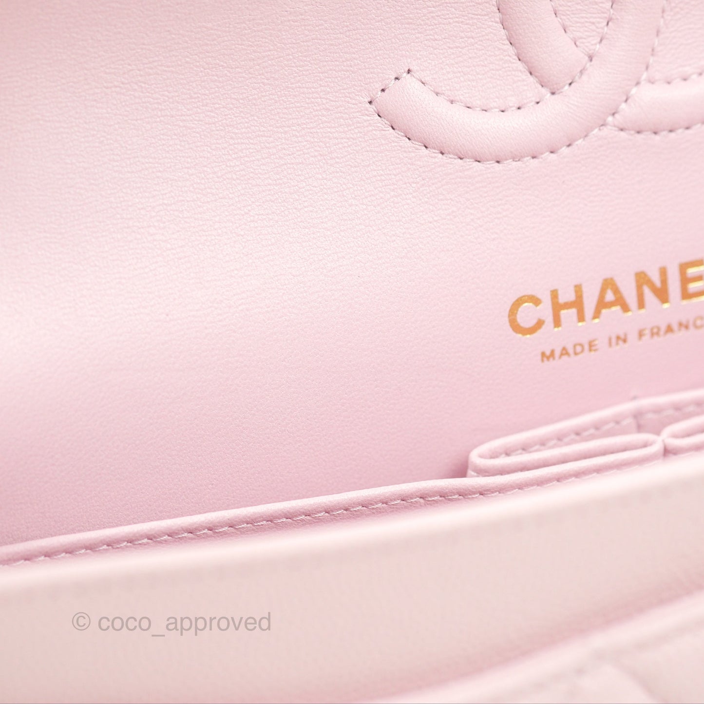 Chanel Small Classic Quilted Flap Pink Caviar Gold Hardware 21S