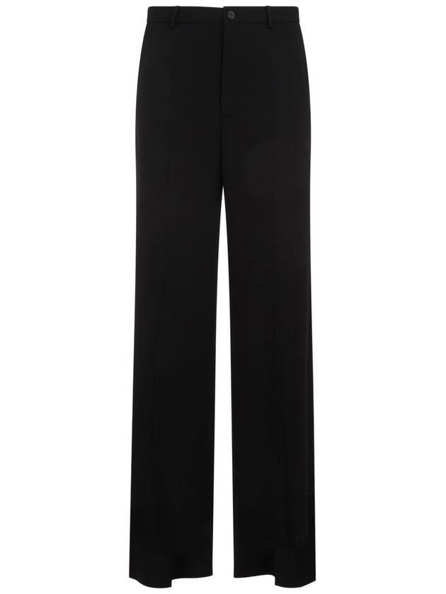 Luxury Balenciaga Regular Fit Tailored Wide Pans Black