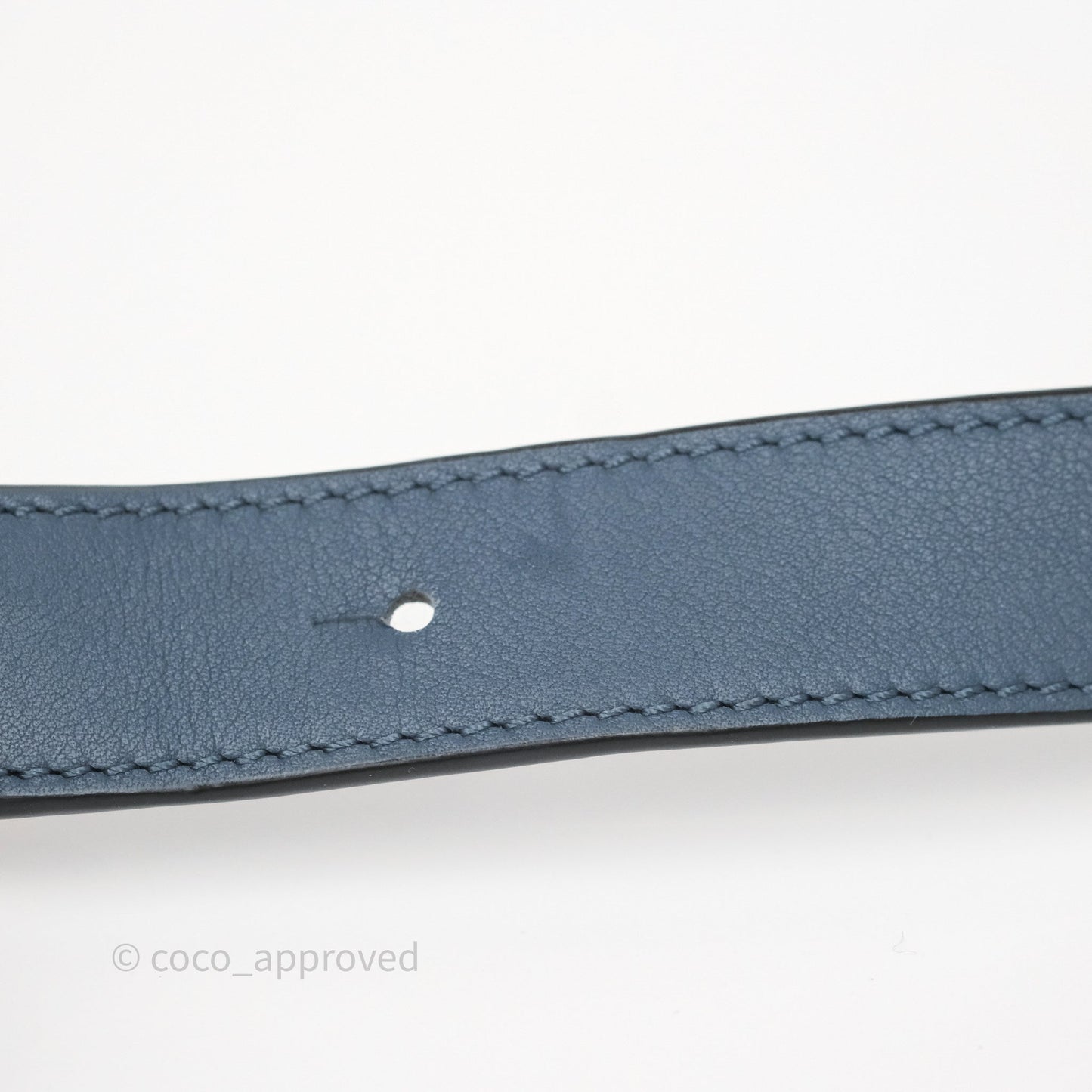 Loewe Medium Puzzle Bag Stone Blue Indigo Tan Calfskin Silver Hardware