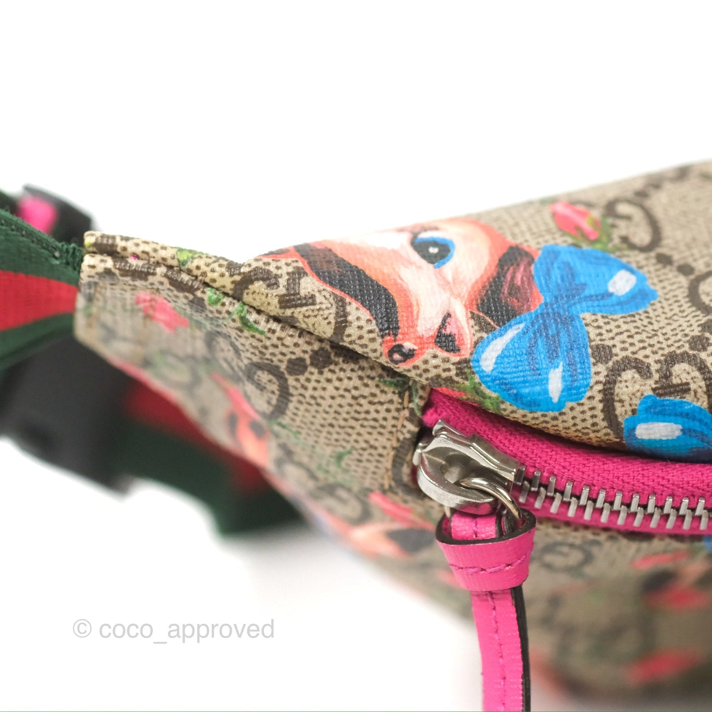 Gucci Girls Supreme Monogram Deer Belt Bag
