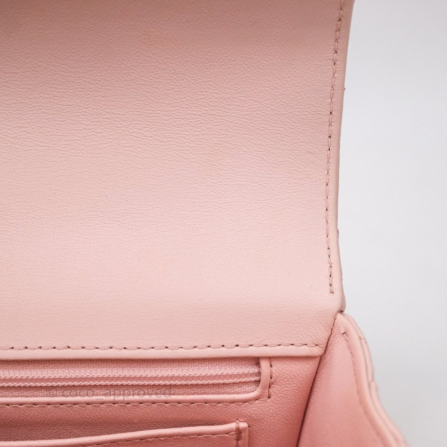 Chanel Top Handle Mini Rectangular Flap Bag Pink Lambskin Aged Gold Hardware