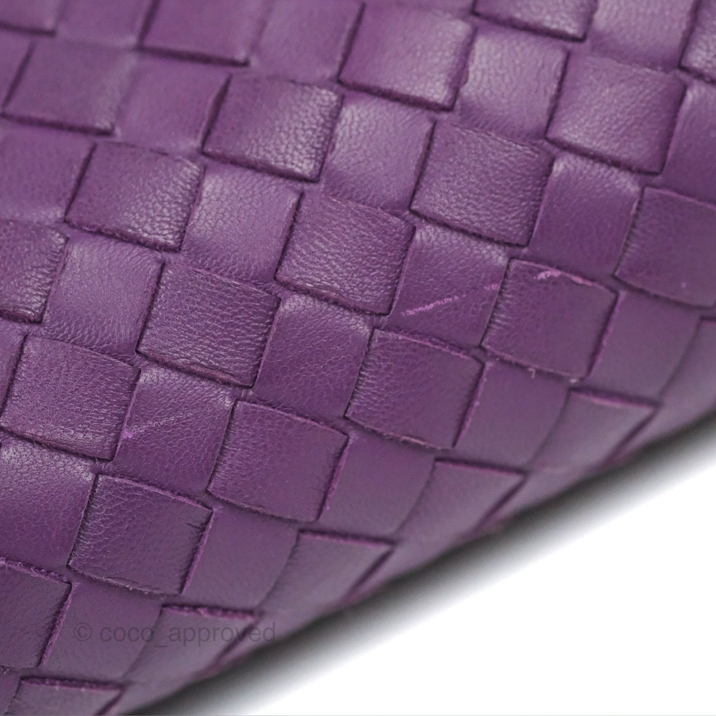 Bottega Veneta Crossbody Bag Intrecciato Leather Purple