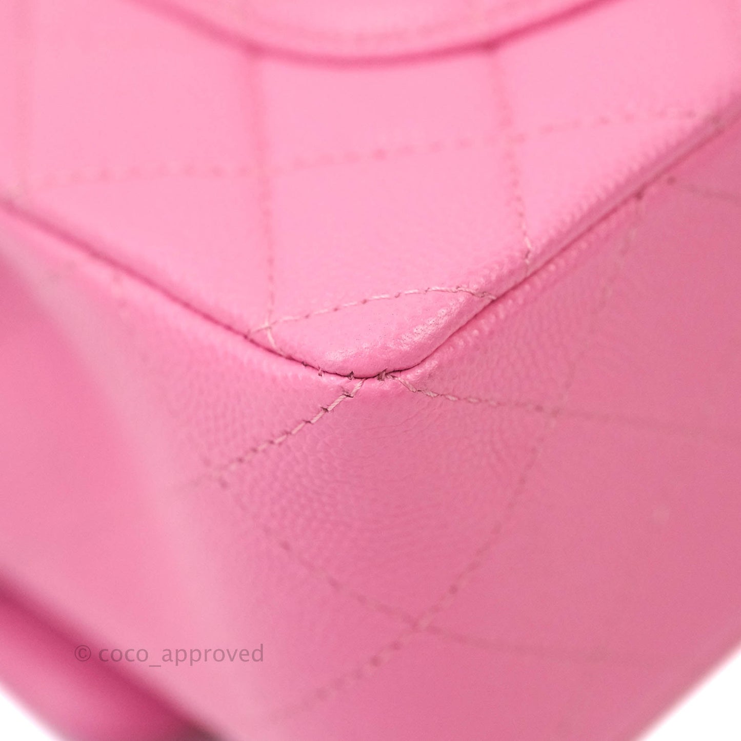 Chanel Classic Small S/M Flap Pink Caviar Gold Hardware 21P