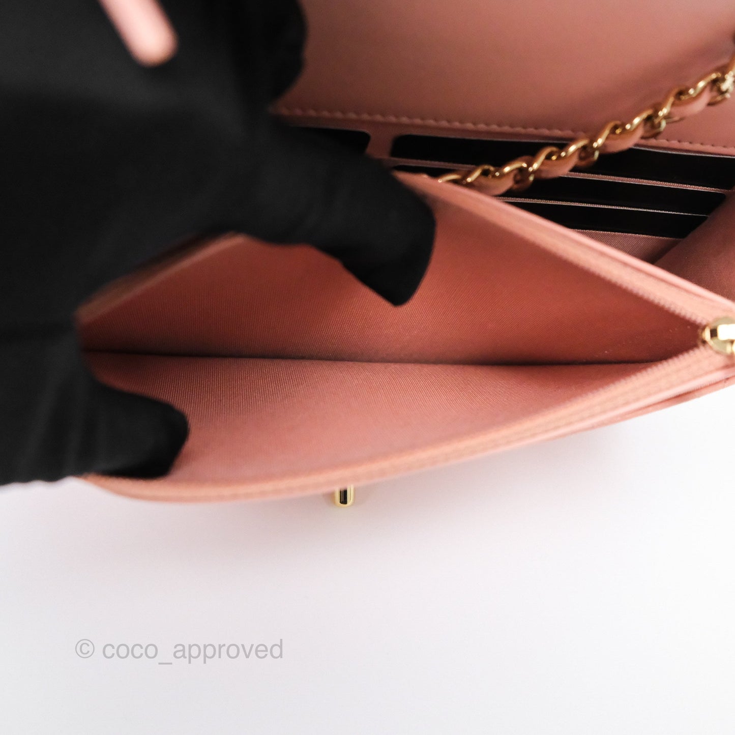 Chanel Trendy CC WOC Quilted Salmon Pink Lambskin Gold Hardware