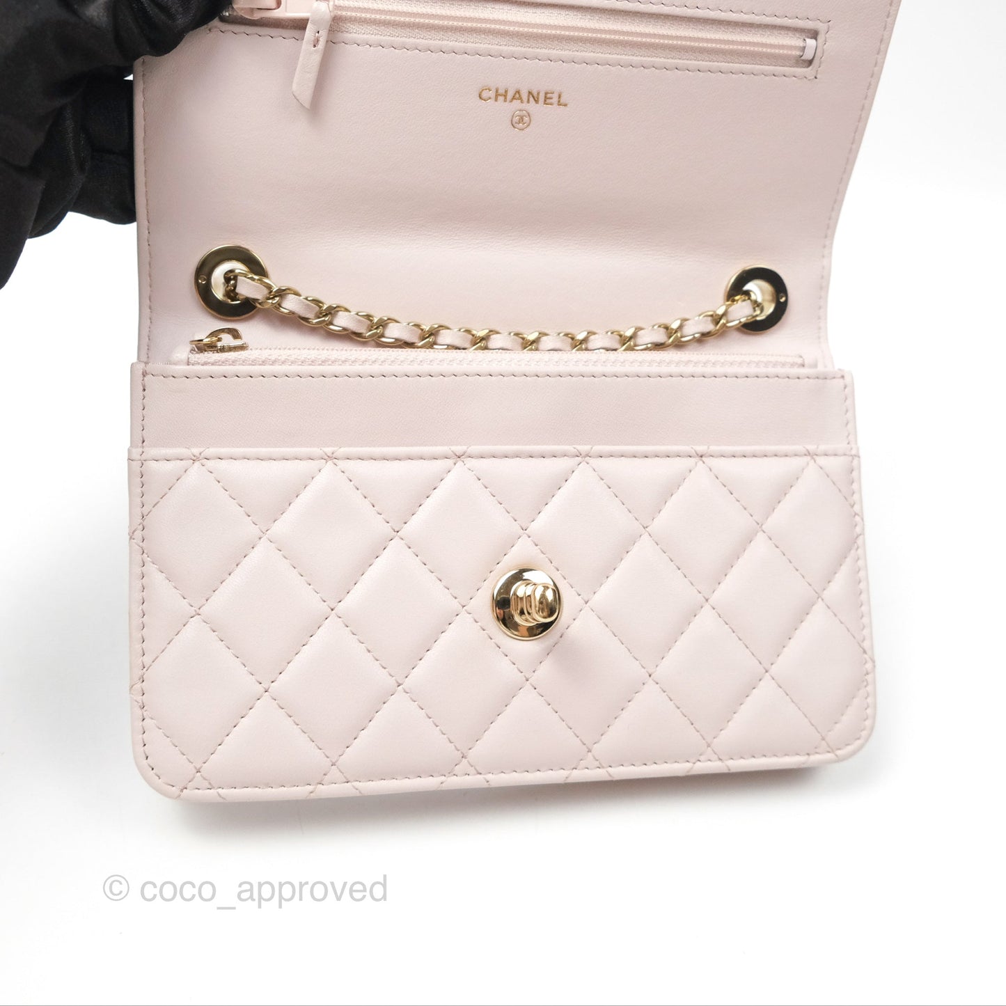 Chanel Trendy CC WOC Quilted Pink Lambskin Gold Hardware