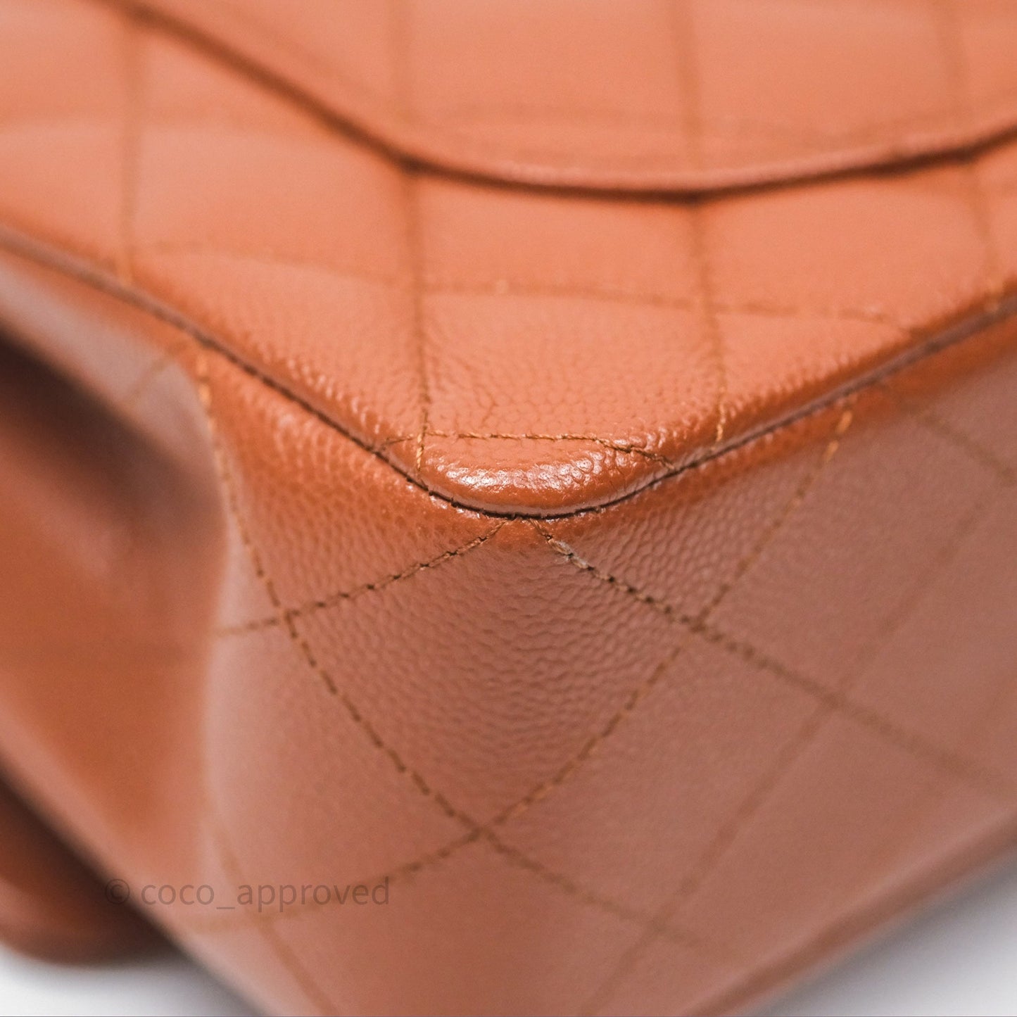 Chanel Small S/M Classic Flap Quilted Brown Caviar Gold Hardware
