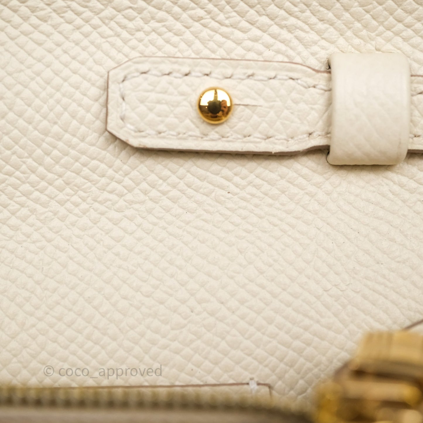 Hermès Kelly To Go Wallet Craie 10 Epsom Gold Hardware