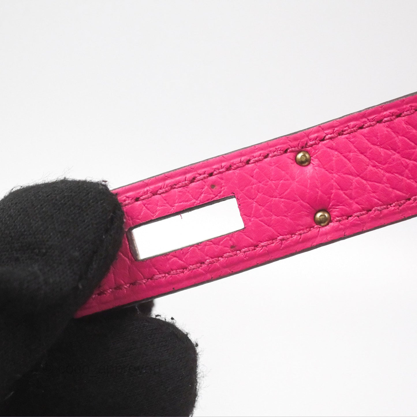 Hermès Retourne Kelly 28 Rose Shocking Clemence Palladium Hardware