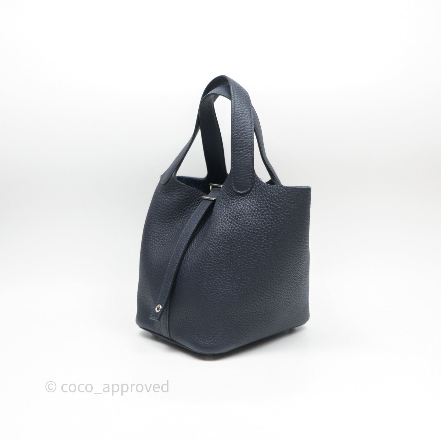 Hermès Picotin 18 Bleu Nuit 2Z Clemence Palladium Hardware