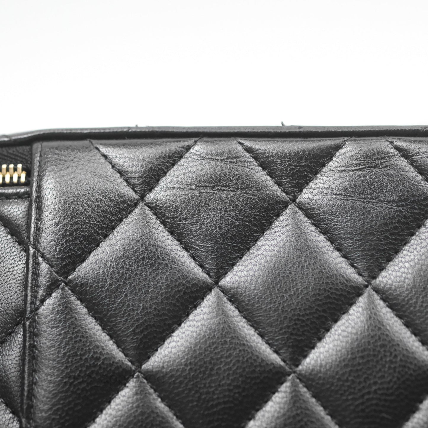 Chanel Vanity With Chain Black Goatskin Mixed Hardware