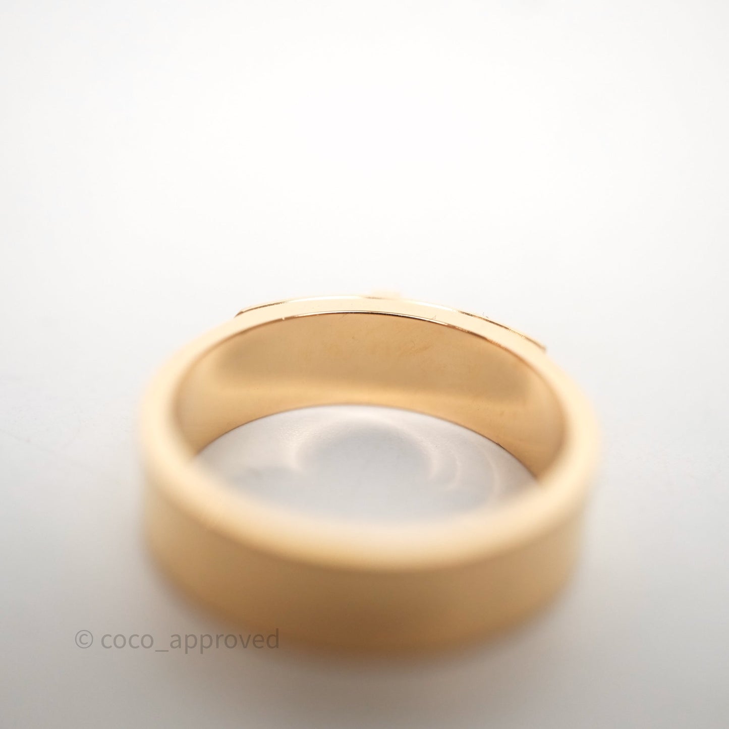 Hermès Kelly Ring Small Model Rose Gold Diamonds Size 49