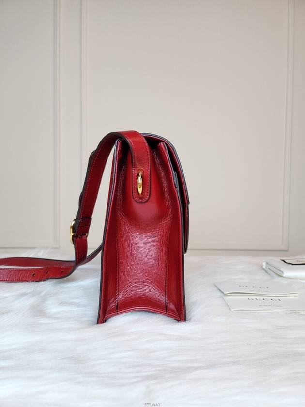 Luxury Gucci Trending 2025 Daol Beomeo Branch Shoulder Bag Red 589471 Condition A