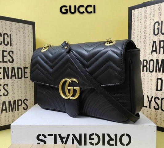 Women's Luxury Gucci GG Marmont medium matelassé shoulder bag