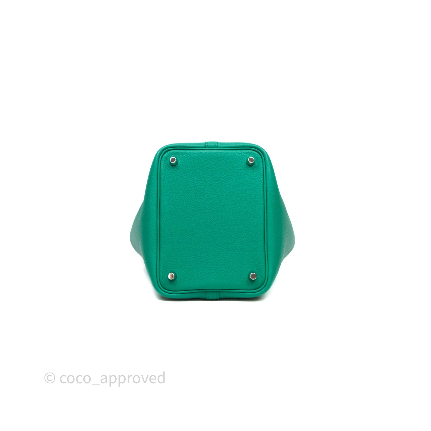 Hermes Picotin 18 Vert Jade O6 Clemence Palladium Hardware